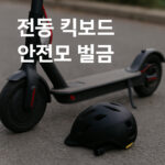 전동 킥보드 안전모 벌금