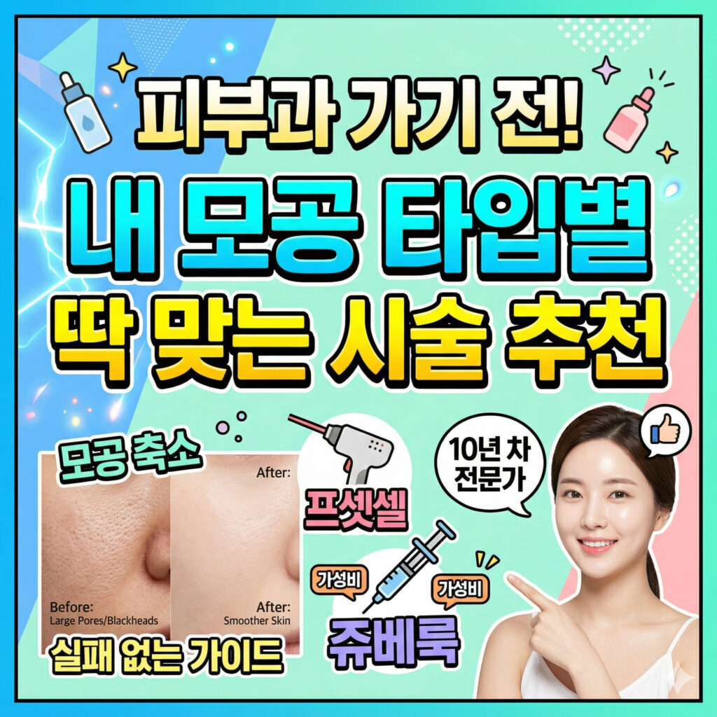 피부과 모공 시술 추천